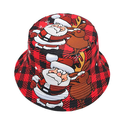 Plus Size Santa Claus Elk Bucket Hat