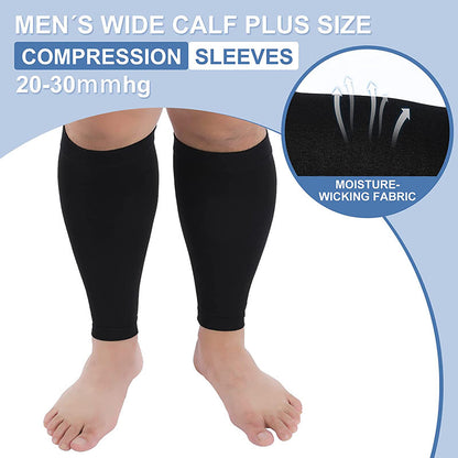 Plus Size Footless Compression Sleeve Socks Unisex