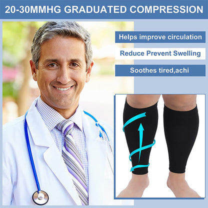 Plus Size Footless Compression Sleeve Socks Unisex