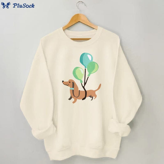 Plus Size Balloon Dachshund Sweatshirt