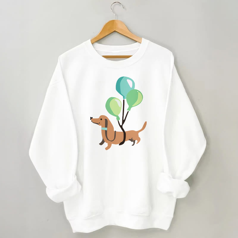 Plus Size Balloon Dachshund Sweatshirt