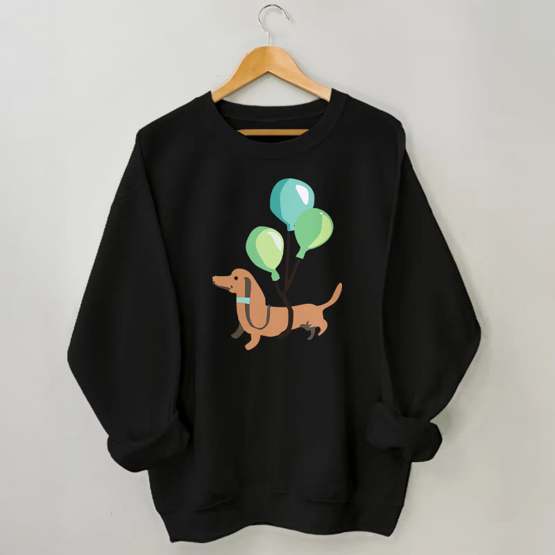 Plus Size Balloon Dachshund Sweatshirt