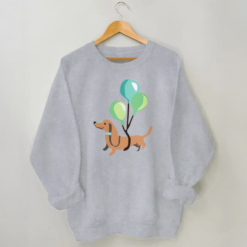 Plus Size Balloon Dachshund Sweatshirt