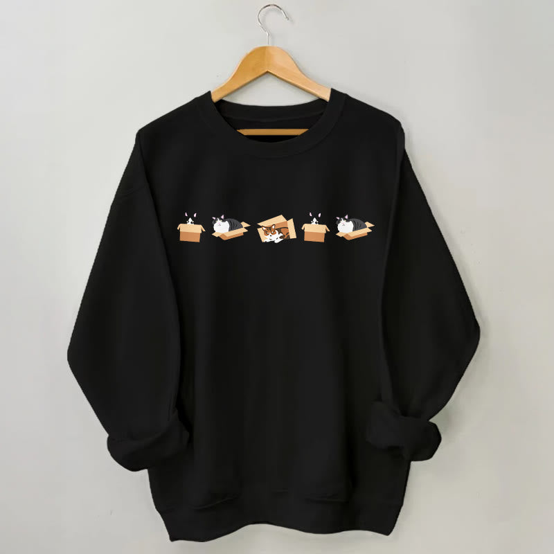 Plus Size Box Cat Sweatshirt