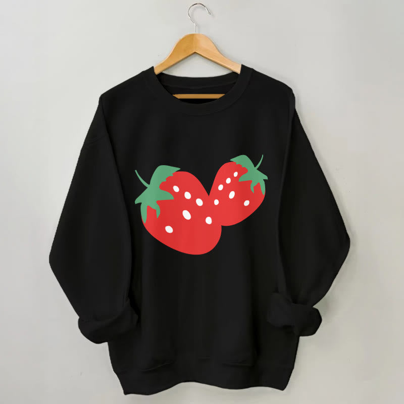 Plus Size Strawberry Sweatshirt