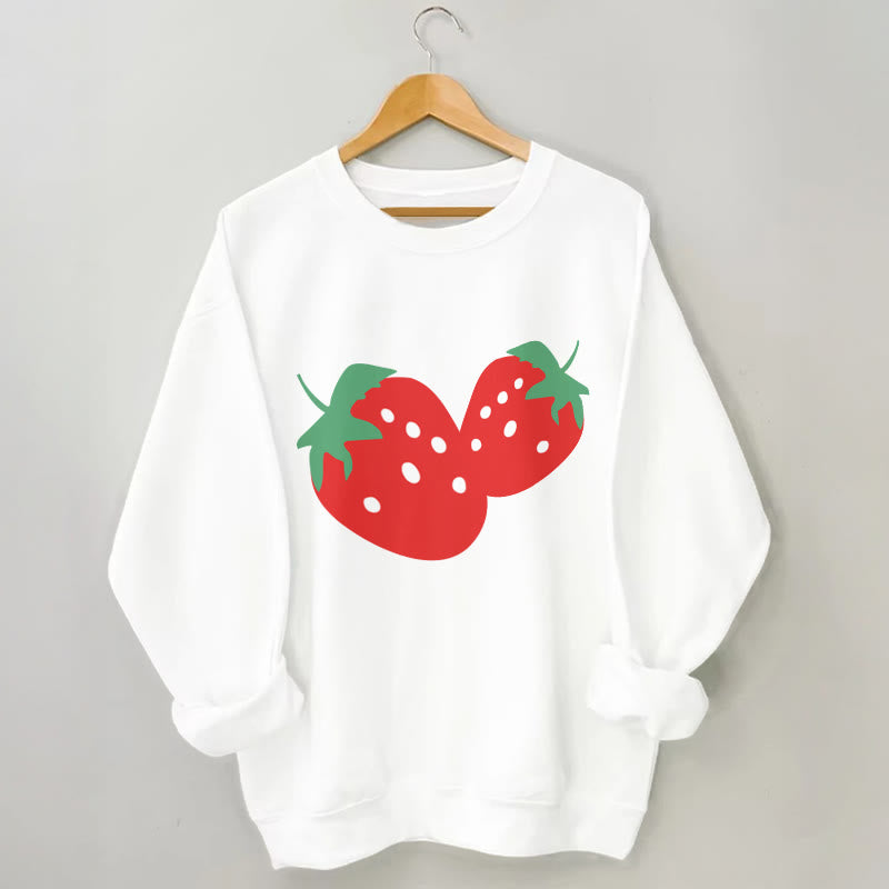 Plus Size Strawberry Sweatshirt