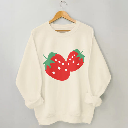 Plus Size Strawberry Sweatshirt