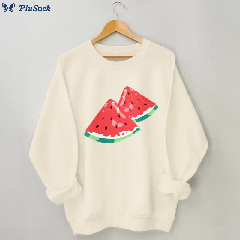 Plus Size Watermelon Sweatshirt