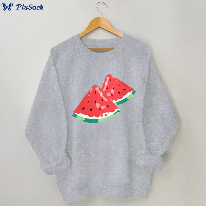 Plus Size Watermelon Sweatshirt