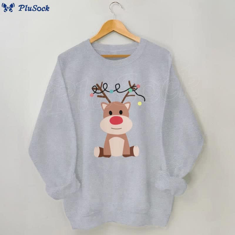 Plus Size Elk Sweatshirt