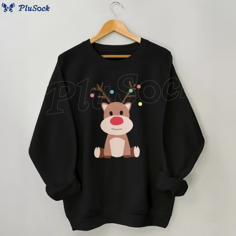 Plus Size Elk Sweatshirt