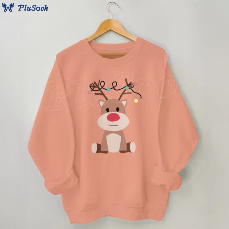 Plus Size Elk Sweatshirt