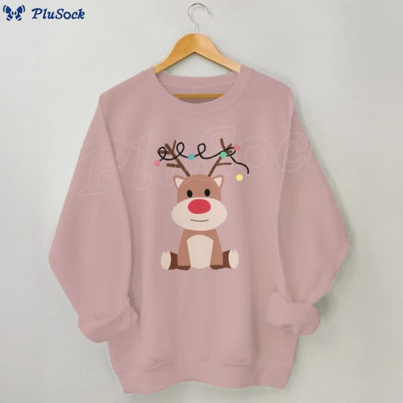 Plus Size Elk Sweatshirt