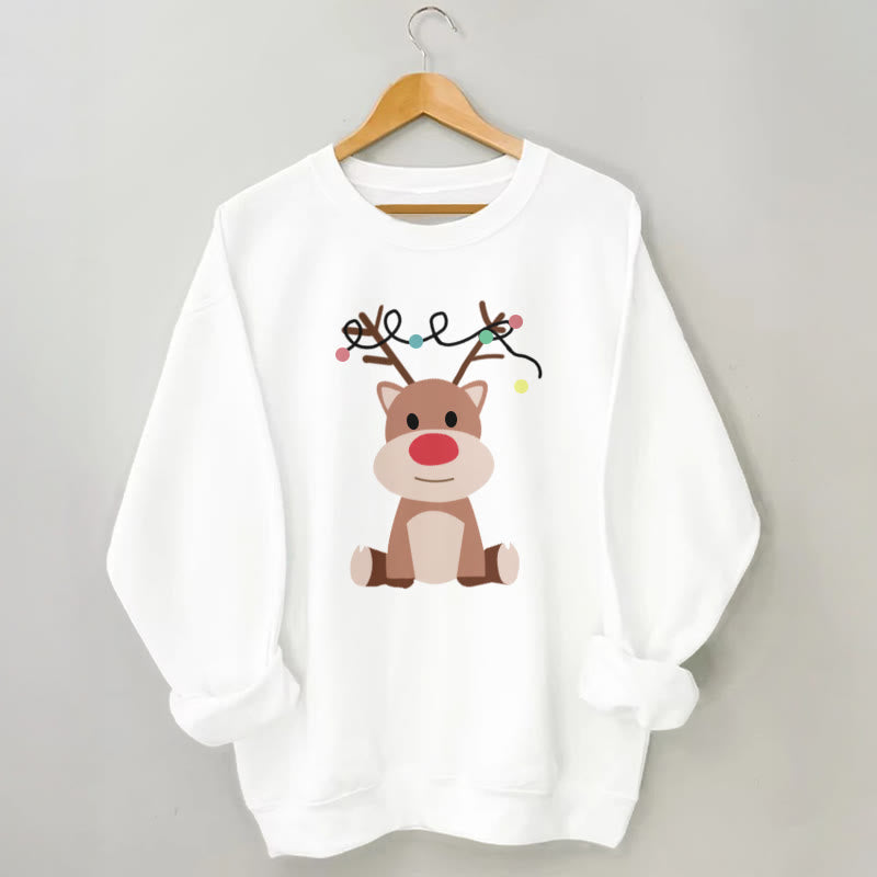 Plus Size Elk Sweatshirt