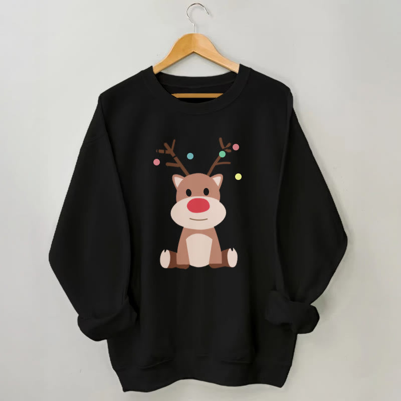 Plus Size Elk Sweatshirt