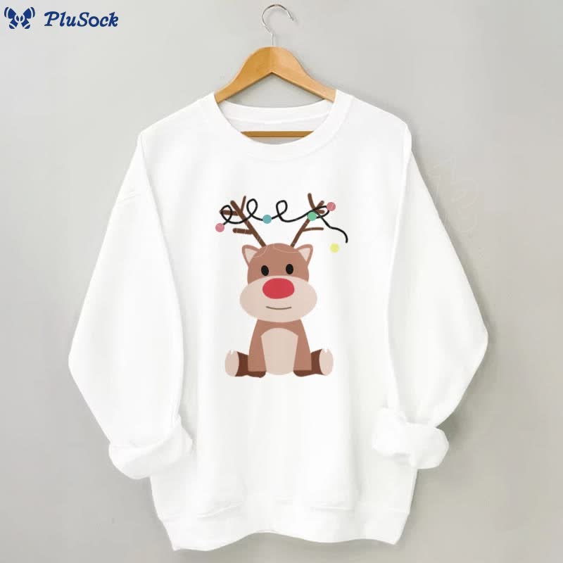 Plus Size Elk Sweatshirt