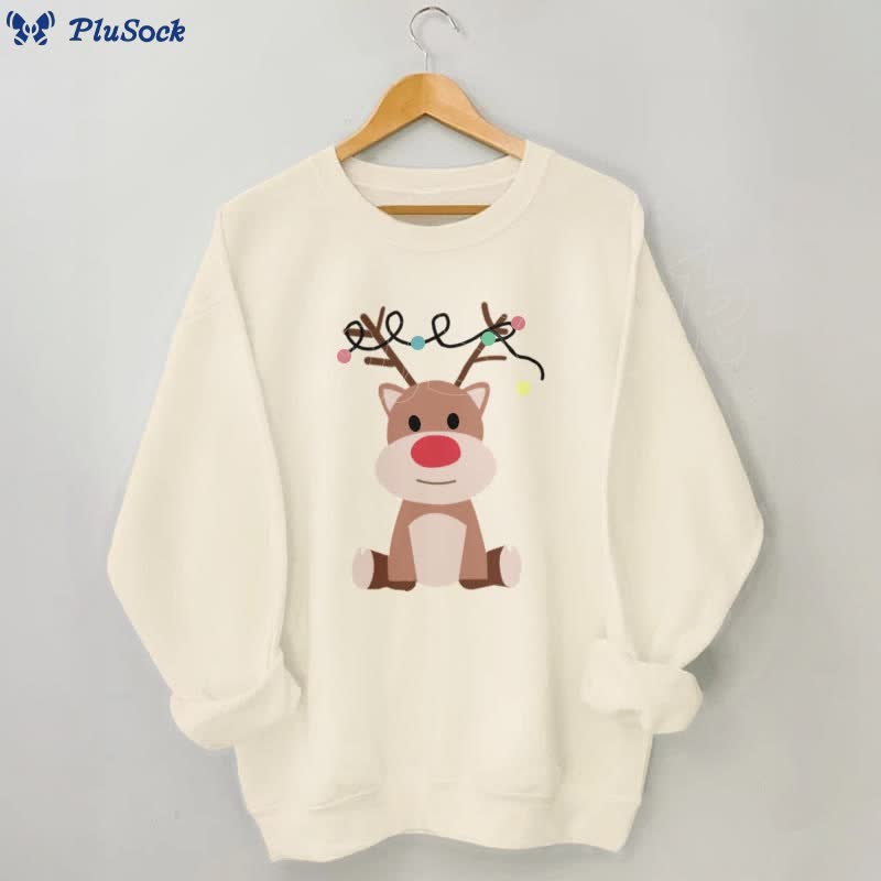 Plus Size Elk Sweatshirt