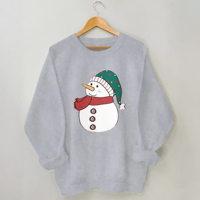 Plus Size Snowman Sweatshirt