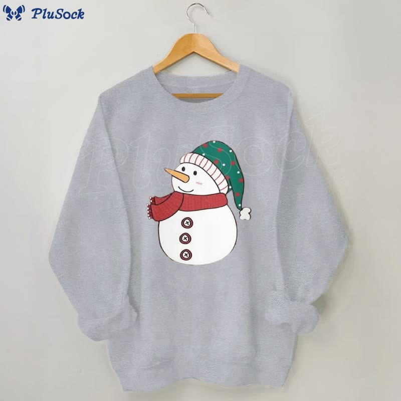 Plus Size Snowman Sweatshirt