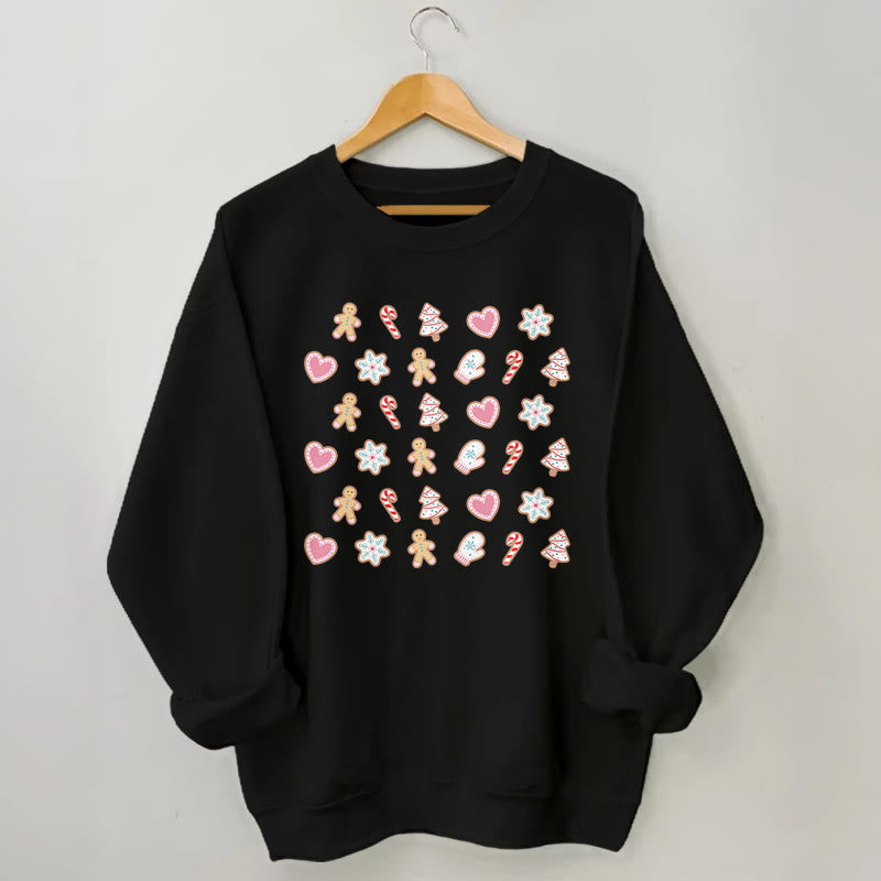 Plus Size Christmas Elements Sweatshirt