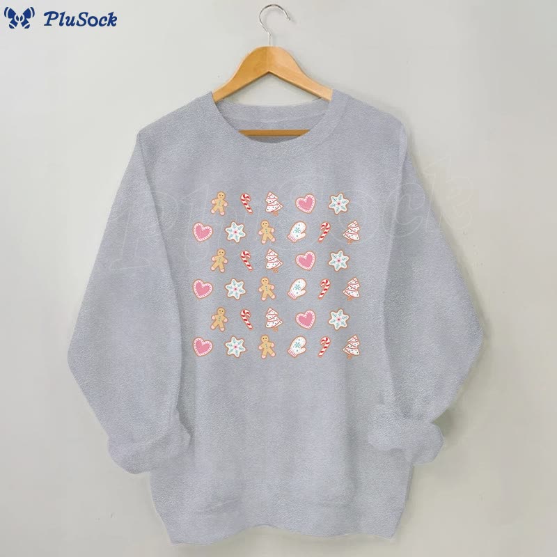 Plus Size Christmas Elements Sweatshirt