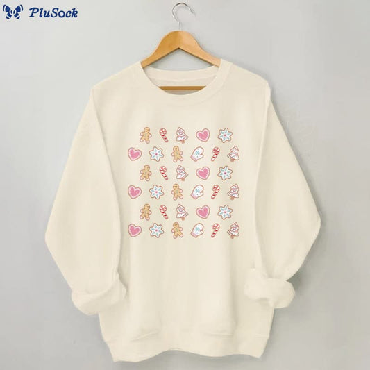 Plus Size Christmas Elements Sweatshirt