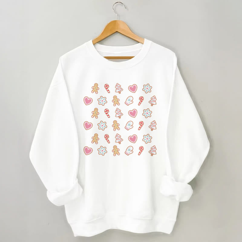 Plus Size Christmas Elements Sweatshirt