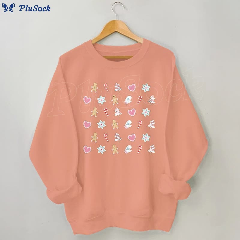 Plus Size Christmas Elements Sweatshirt