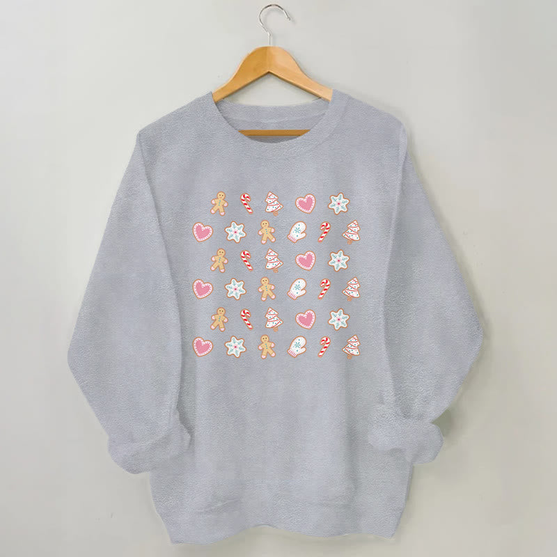 Plus Size Christmas Elements Sweatshirt