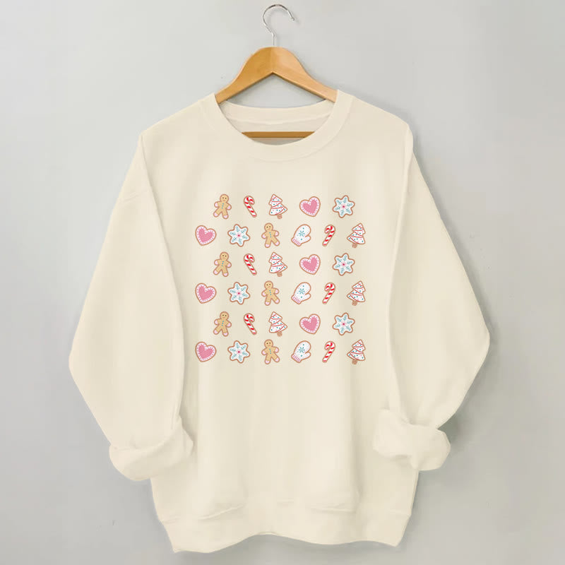 Plus Size Christmas Elements Sweatshirt