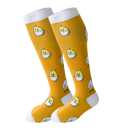 2XL-7XL Plus Size Yellow Series Compression Socks(3 Pairs)