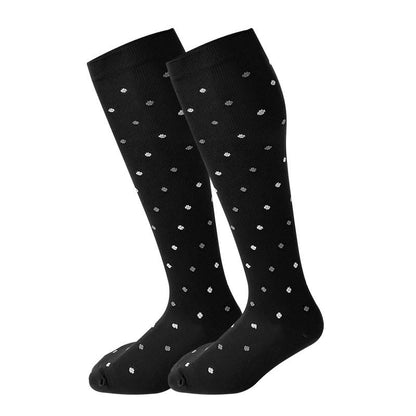 2XL-7XL Plus Size Rhombus Compression Socks(3 Pairs)