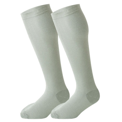 2XL-7XL Plus Size Bean Green Compression Socks