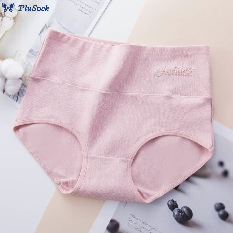 Plus Size High Waist Stretchy Panty(4 Packs)