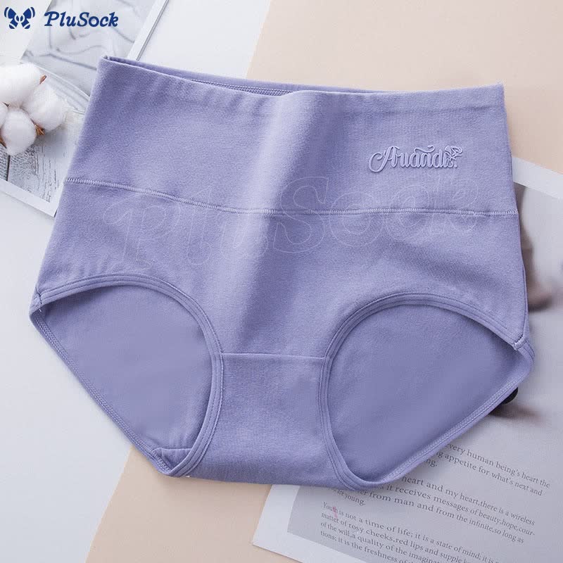 Plus Size High Waist Stretchy Panty(4 Packs)