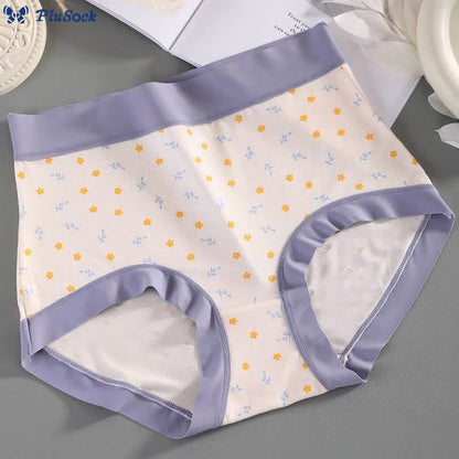 Plus Size Elegant Flowers Panty(4 Packs)