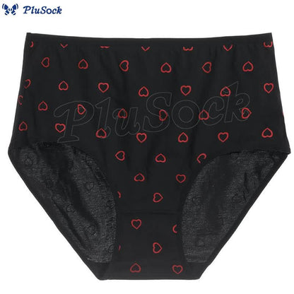 Plus Size Red Heart Panty(3 Packs)