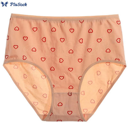 Plus Size Red Heart Panty(3 Packs)