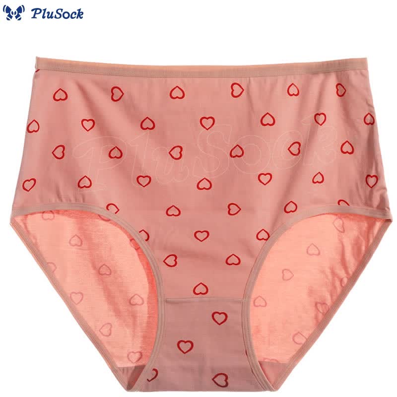 Plus Size Red Heart Panty(3 Packs)