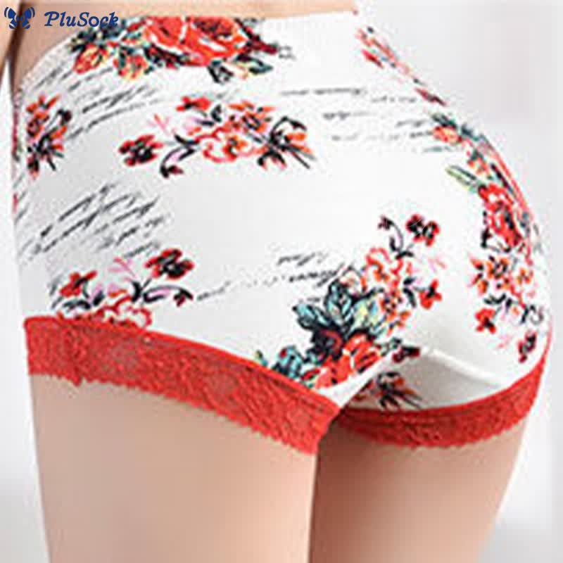 Plus Size Lace Panty(4 Packs)