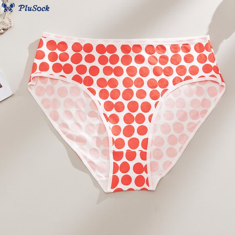 Plus Size Cute Pattern Panty(7 Packs)