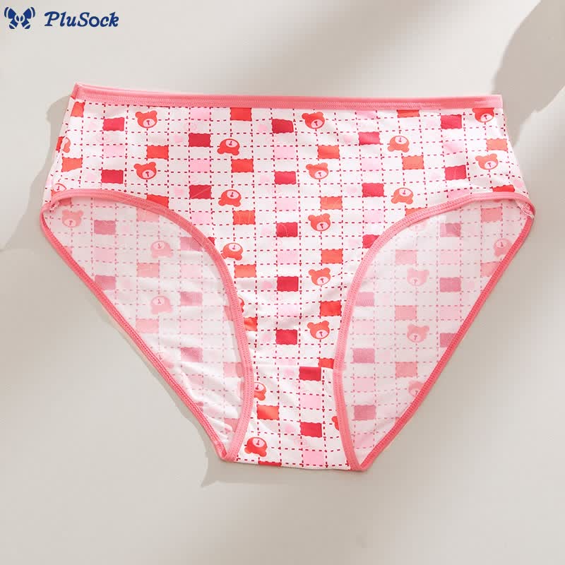 Plus Size Cute Pattern Panty(7 Packs)