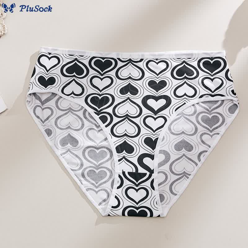 Plus Size Cute Pattern Panty(7 Packs)