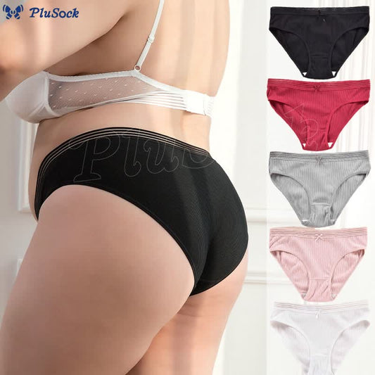 Plus Size Bow Panty(5 Packs)