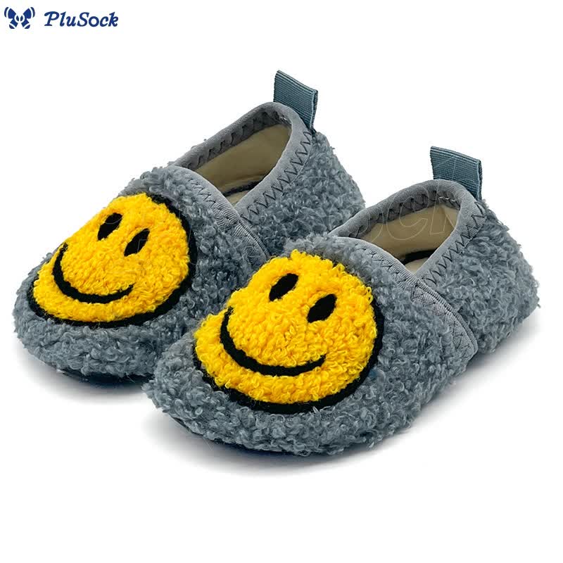 Plus Size Pink Smiley Face Slippers