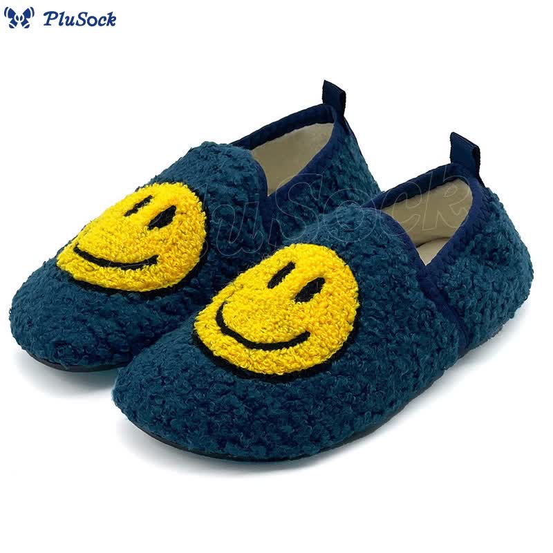 Plus Size Pink Smiley Face Slippers