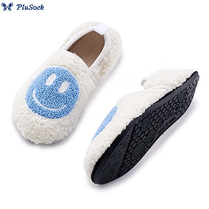 Plus Size Pink Smiley Face Slippers