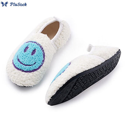 Plus Size Pink Smiley Face Slippers