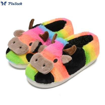 Plus Size Dairy Cow Slippers