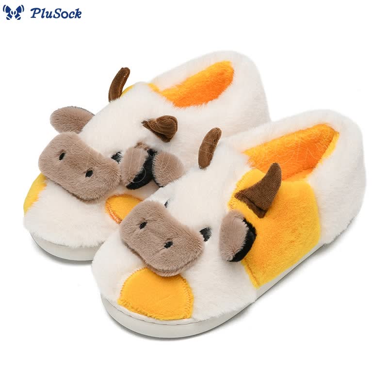 Plus Size Dairy Cow Slippers